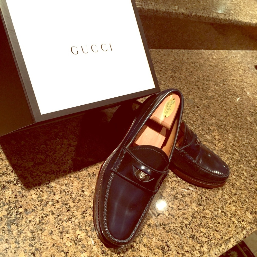 Gucci Men’s blue loafers